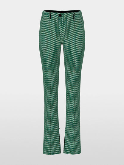 Marccain_Dark Jade Green_SYDNEY Trousers in Herringbone_ZC 81.35 J33_556_06