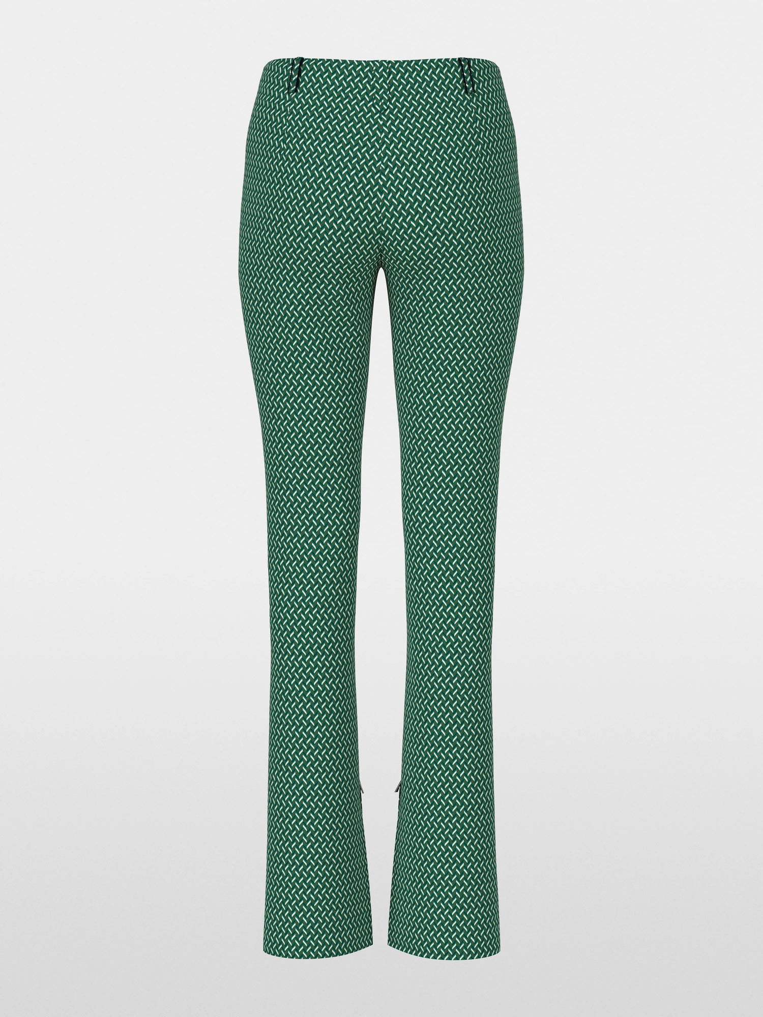 Marccain_Dark Jade Green_SYDNEY Trousers in Herringbone_ZC 81.35 J33_556_07