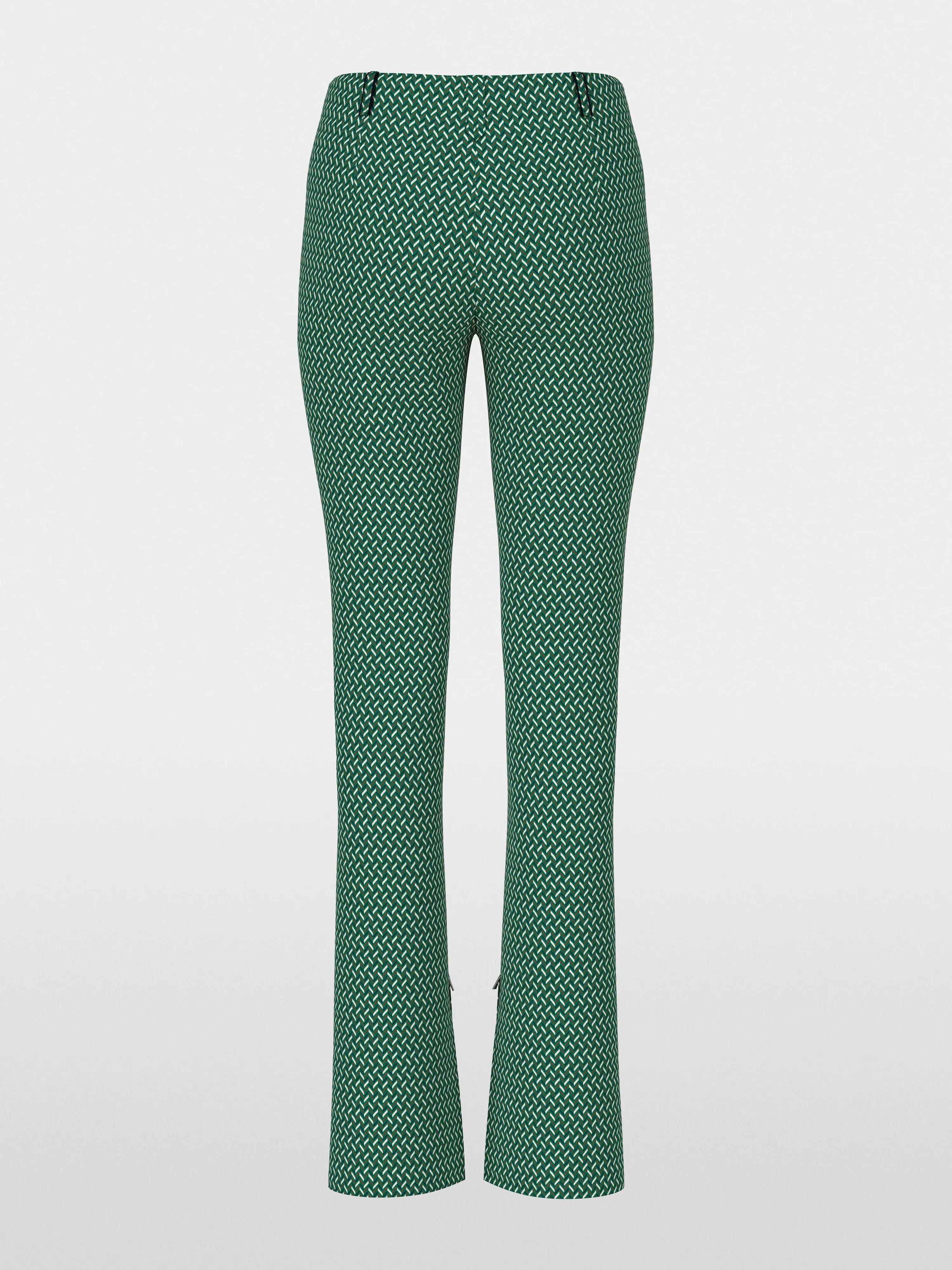 Marccain_Dark Jade Green_SYDNEY Trousers in Herringbone_ZC 81.35 J33_556_07