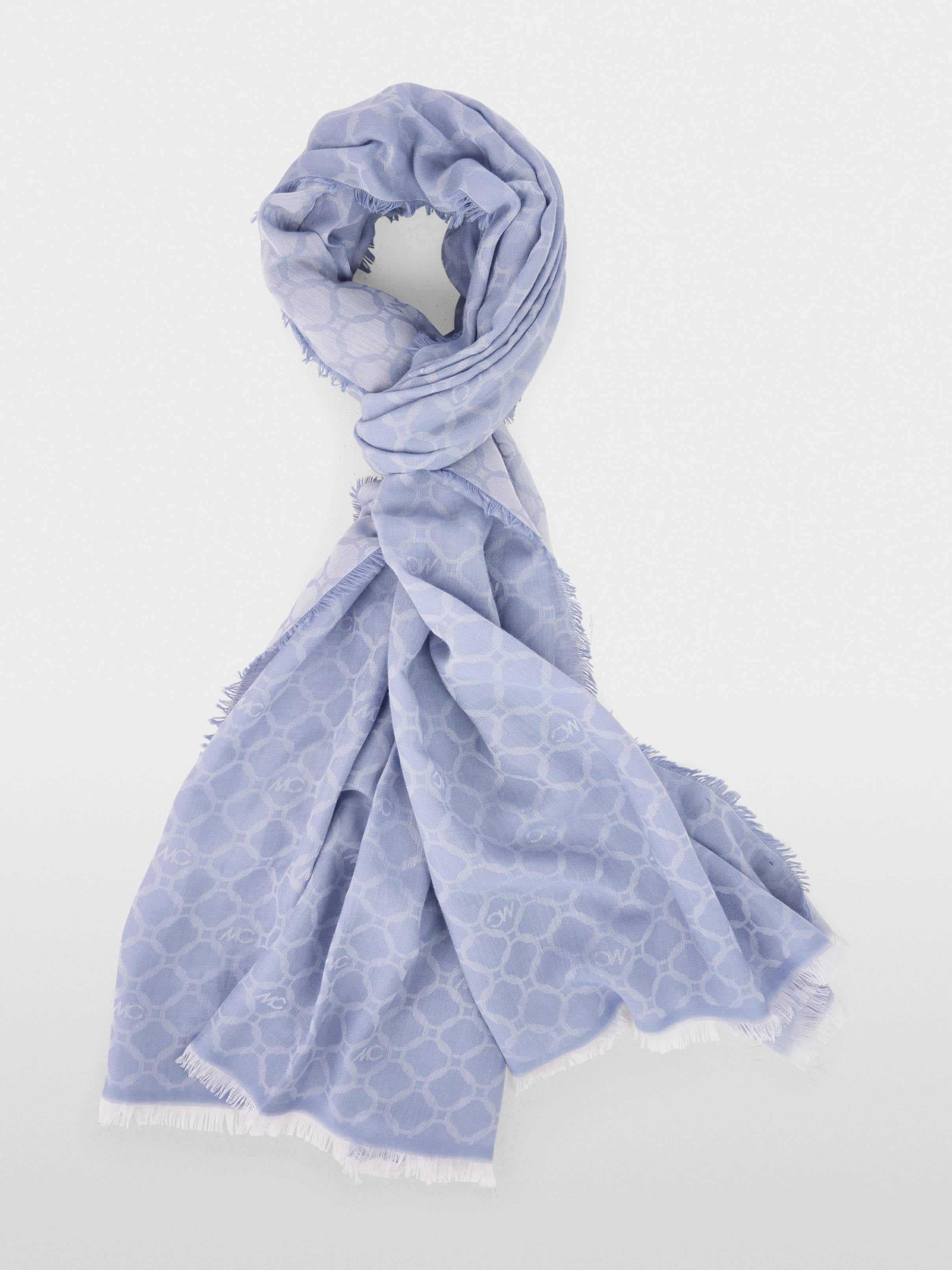 Marc Cain_Bluish Violet_Scarf in Cotton/Viscose Blend_ZC B4.01 Z02_774_02