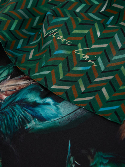 Marccain_Dark Jade Green_Silk Scarf with Print Mix_ZC B4.15 Z44_556_03