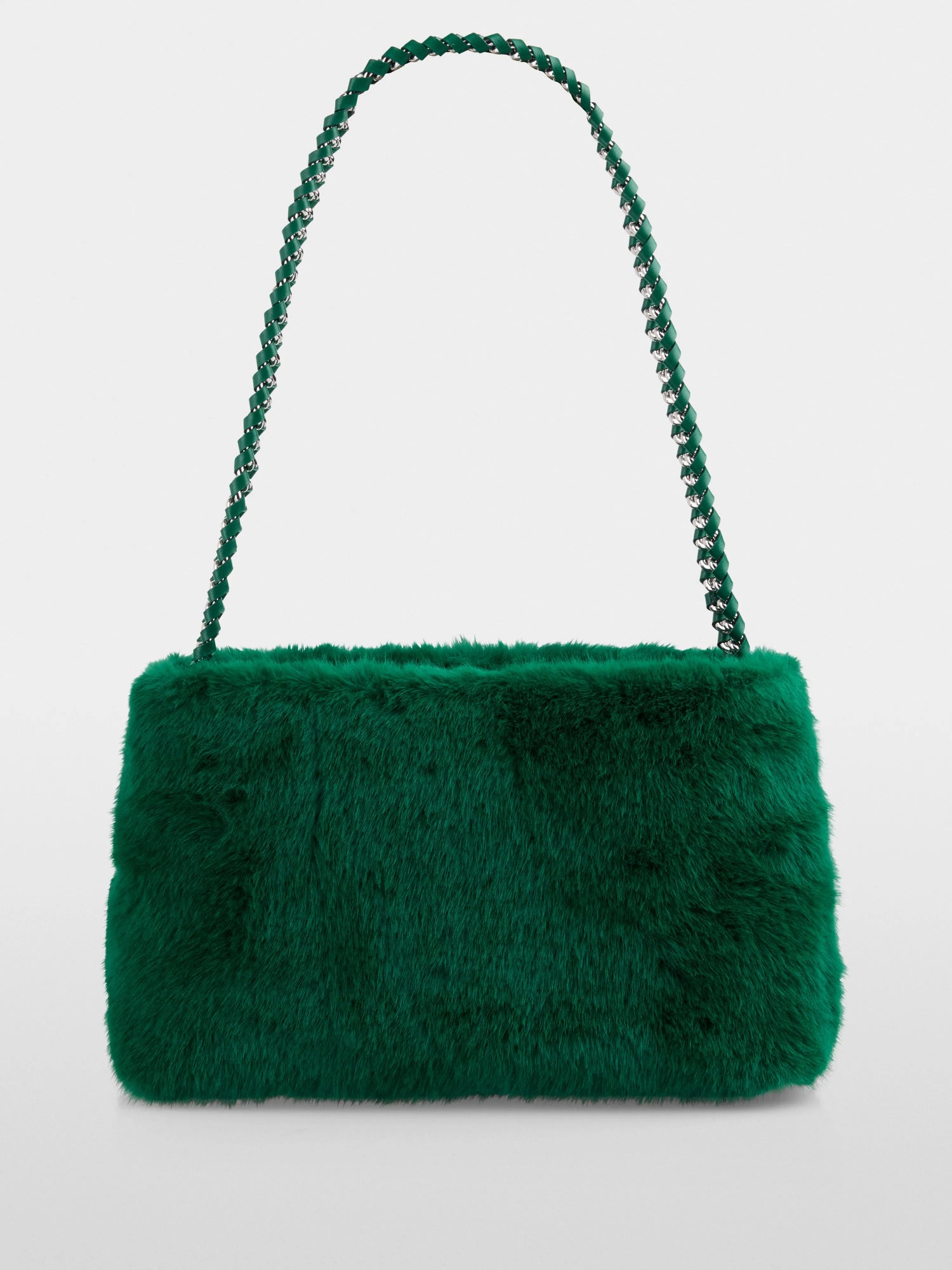 Marccain_Dark Jade Green_Faux Fur Shoulder Bag, Accessories_ZC TI.07 Z19_556_02
