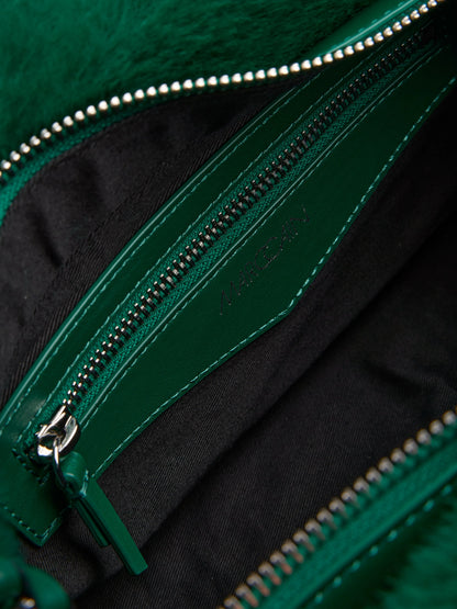 Marccain_Dark Jade Green_Faux Fur Shoulder Bag, Accessories_ZC TI.07 Z19_556_04