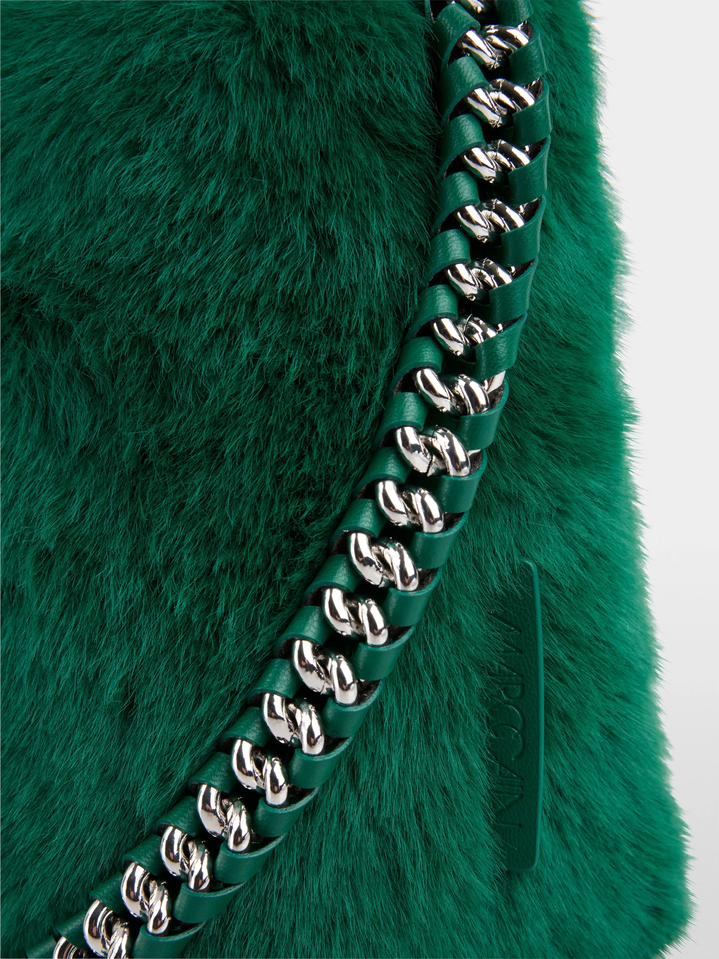 Marccain_Dark Jade Green_Faux Fur Shoulder Bag, Accessories_ZC TI.07 Z19_556_05