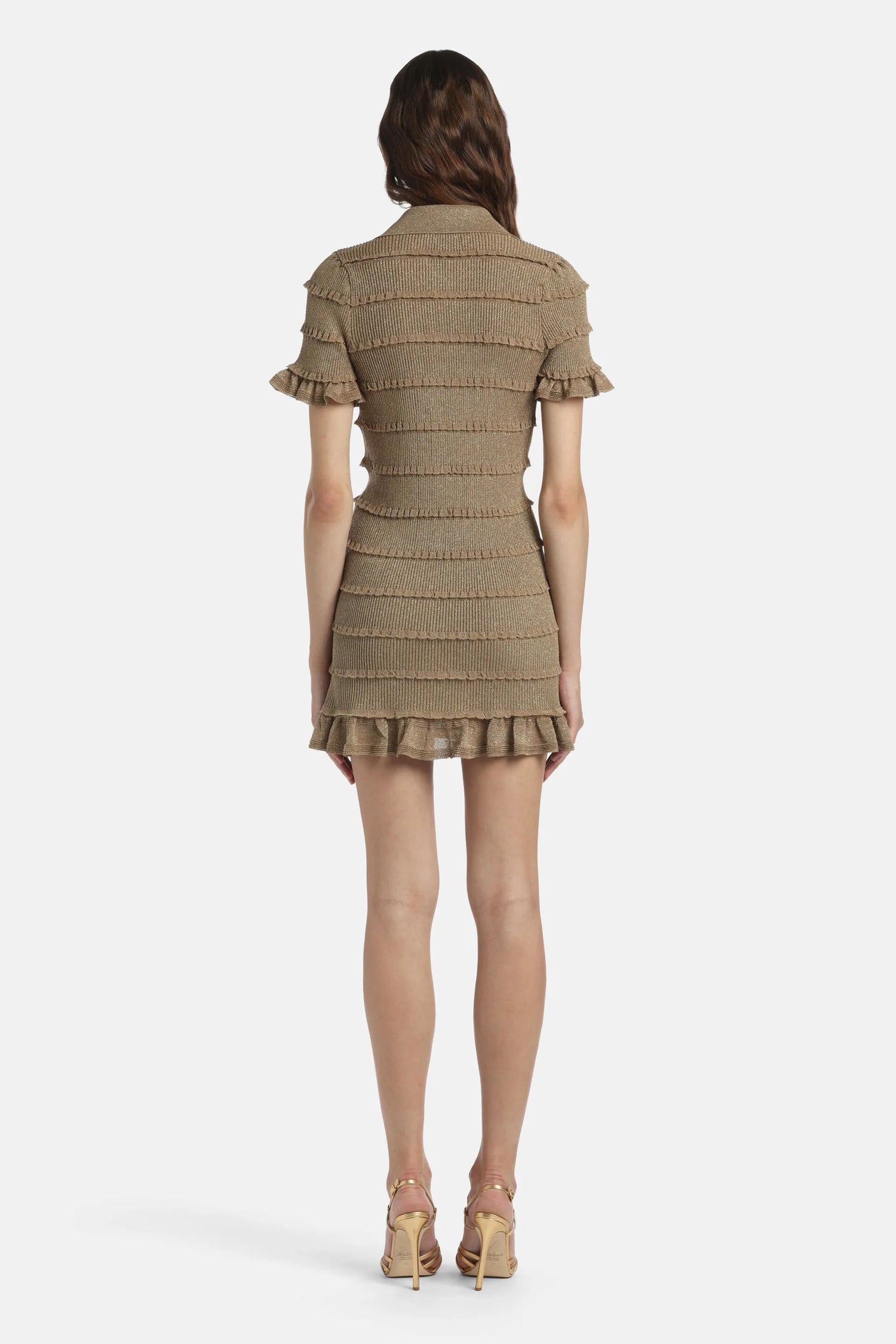 Luisa Spagnoli Oro Vecchio Women Zeda - Knit Minidress - Fashion Show SKU: ZEDA_3434 Image 02
