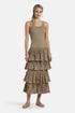 Luisa Spagnoli Oro Vecchio Women Zefiro - Tiered Maxi Dress - Fashion Show SKU: ZEFIRO_3434 Image 01