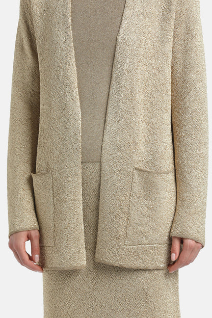 Luisa Spagnoli_Oro/Oro_Zenica - Lurex Cardigan_ZENICA_0428 0428_04