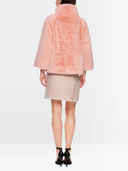 Marc Cain_Evening Sand_Elegant Jacket with Faux Fur_ZG 12.01 W19_164_02