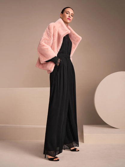 Marc Cain_Evening Sand_Elegant Jacket with Faux Fur_ZG 12.01 W19_164_08