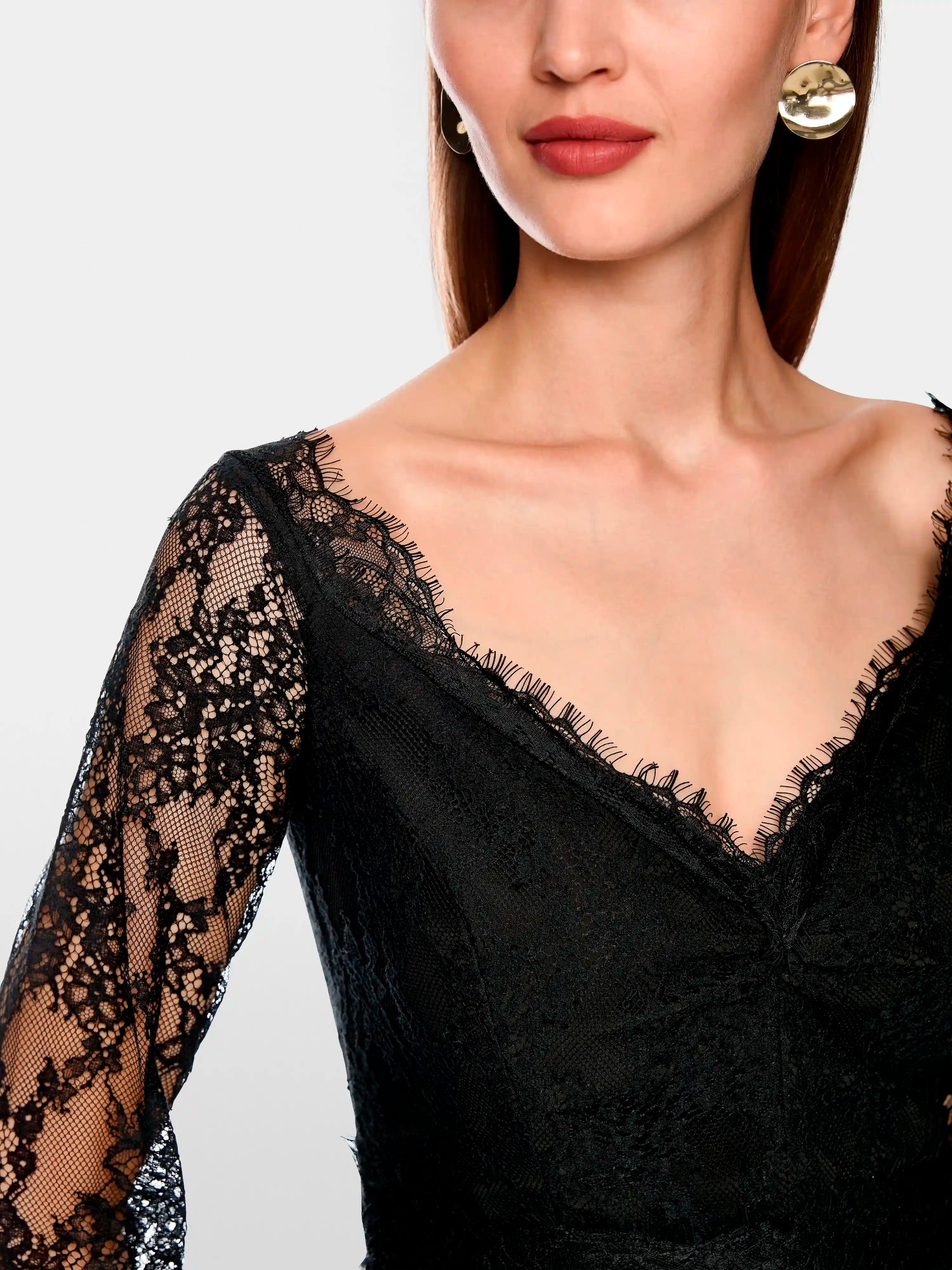 Marc Cain_Black_Elegant Maxi Dress with Lace_ZG 21.25 W17_900_03
