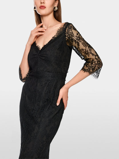 Marc Cain_Black_Elegant Maxi Dress with Lace_ZG 21.25 W17_900_06