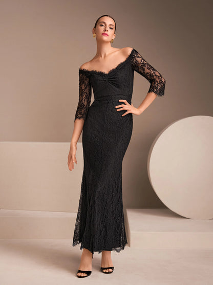 Marc Cain_Black_Elegant Maxi Dress with Lace_ZG 21.25 W17_900_09