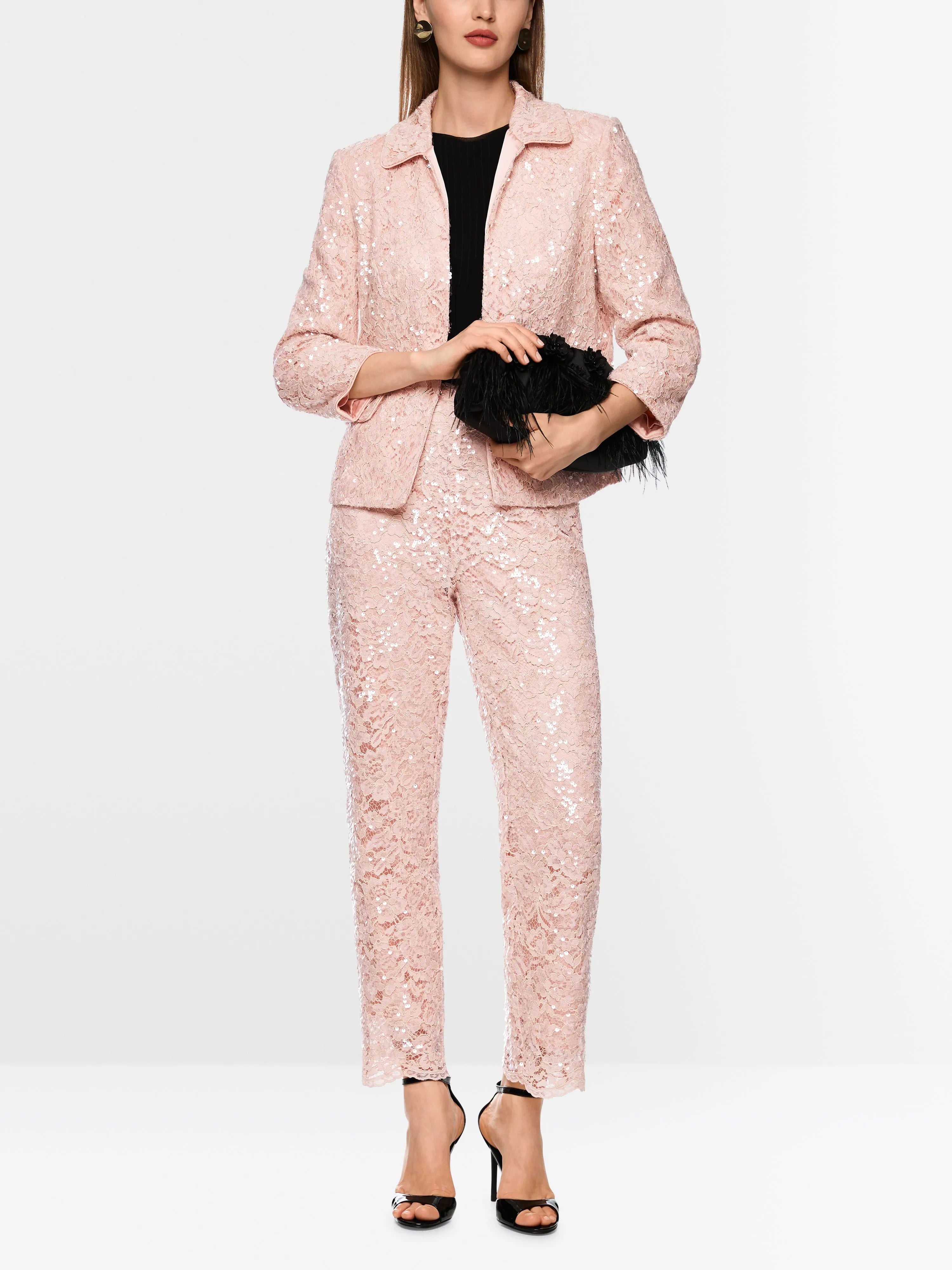 Marc Cain_Evening Sand_Jacket with Lace and Sequins_ZG 31.05 W16_164_01