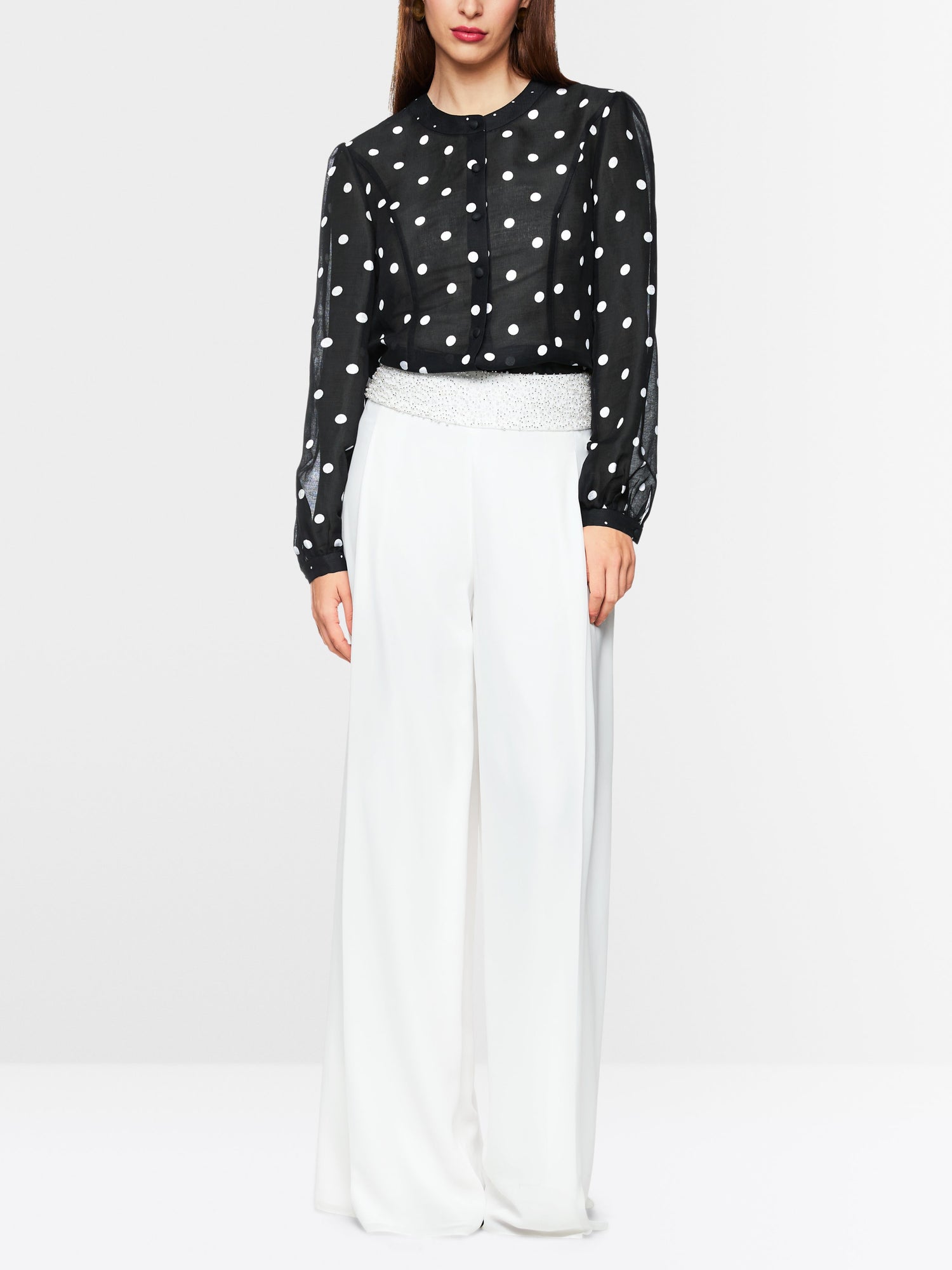 Marc Main_Silk and Linen Polka Dot Blouse_ZG 51.01 W05_910_02