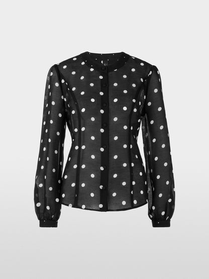 Marc Main_Silk and Linen Polka Dot Blouse_ZG 51.01 W05_910_07