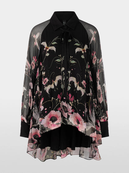 Marc Cain_Black_Long Blouse with Floral Pattern_ZG 51.10 W14_900_07