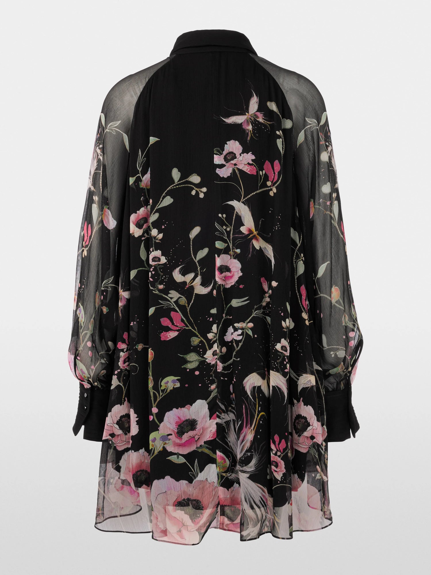 Marc Cain_Black_Long Blouse with Floral Pattern_ZG 51.10 W14_900_08