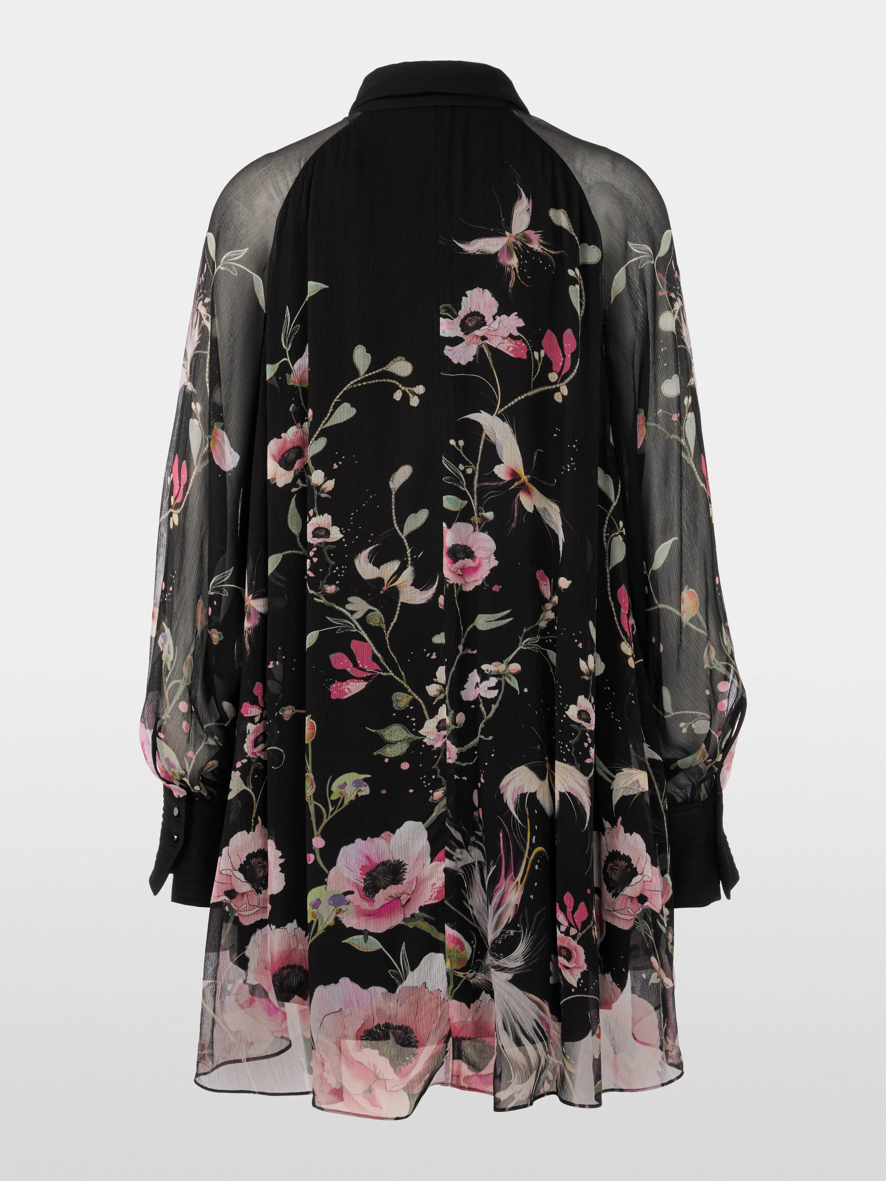 Marc Cain_Black_Long Blouse with Floral Pattern_ZG 51.10 W14_900_08