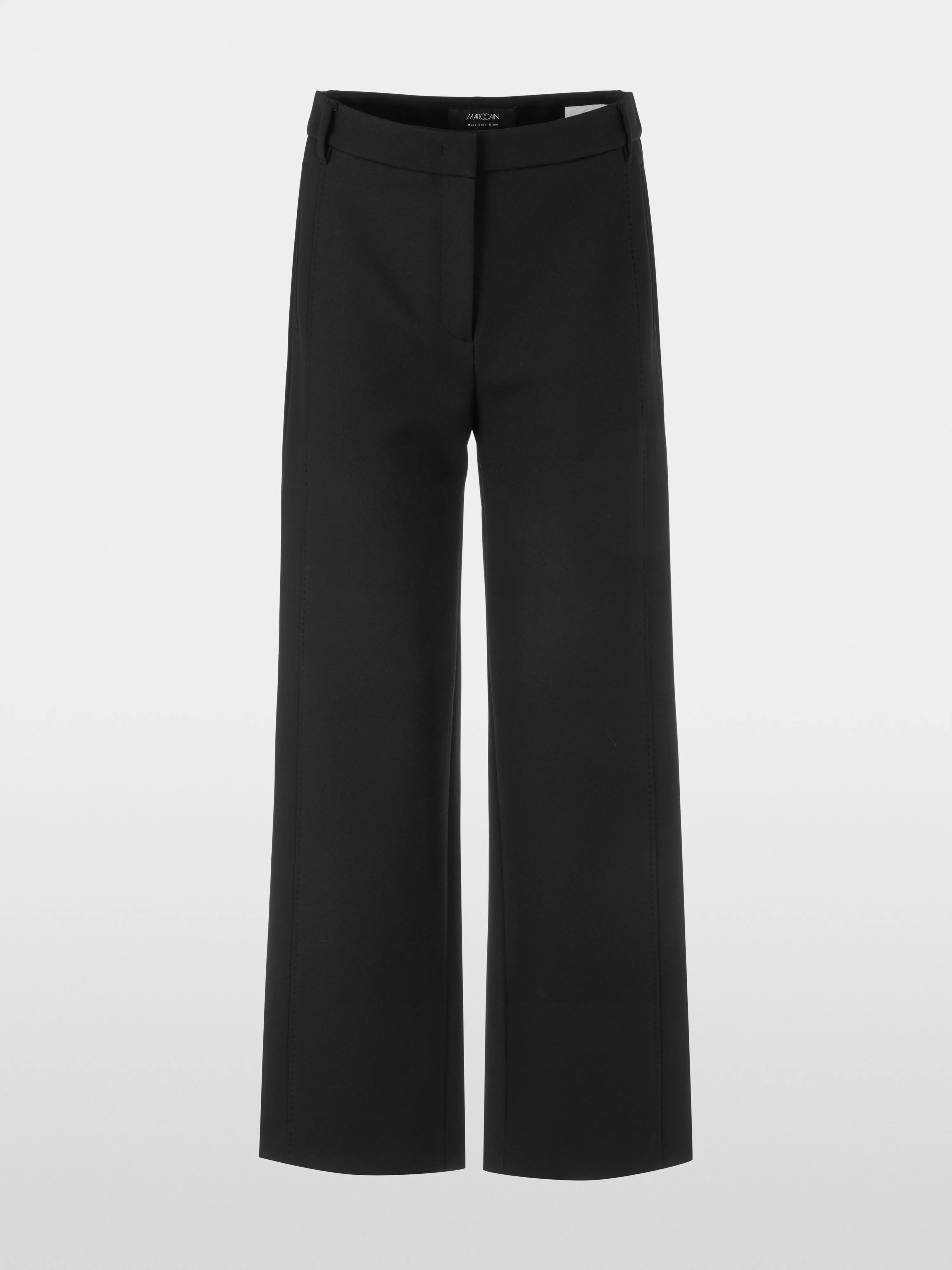 Marc Cain_Black_FƒS High-Waist Fabric Trousers_ZG 81.09 W21_900_06