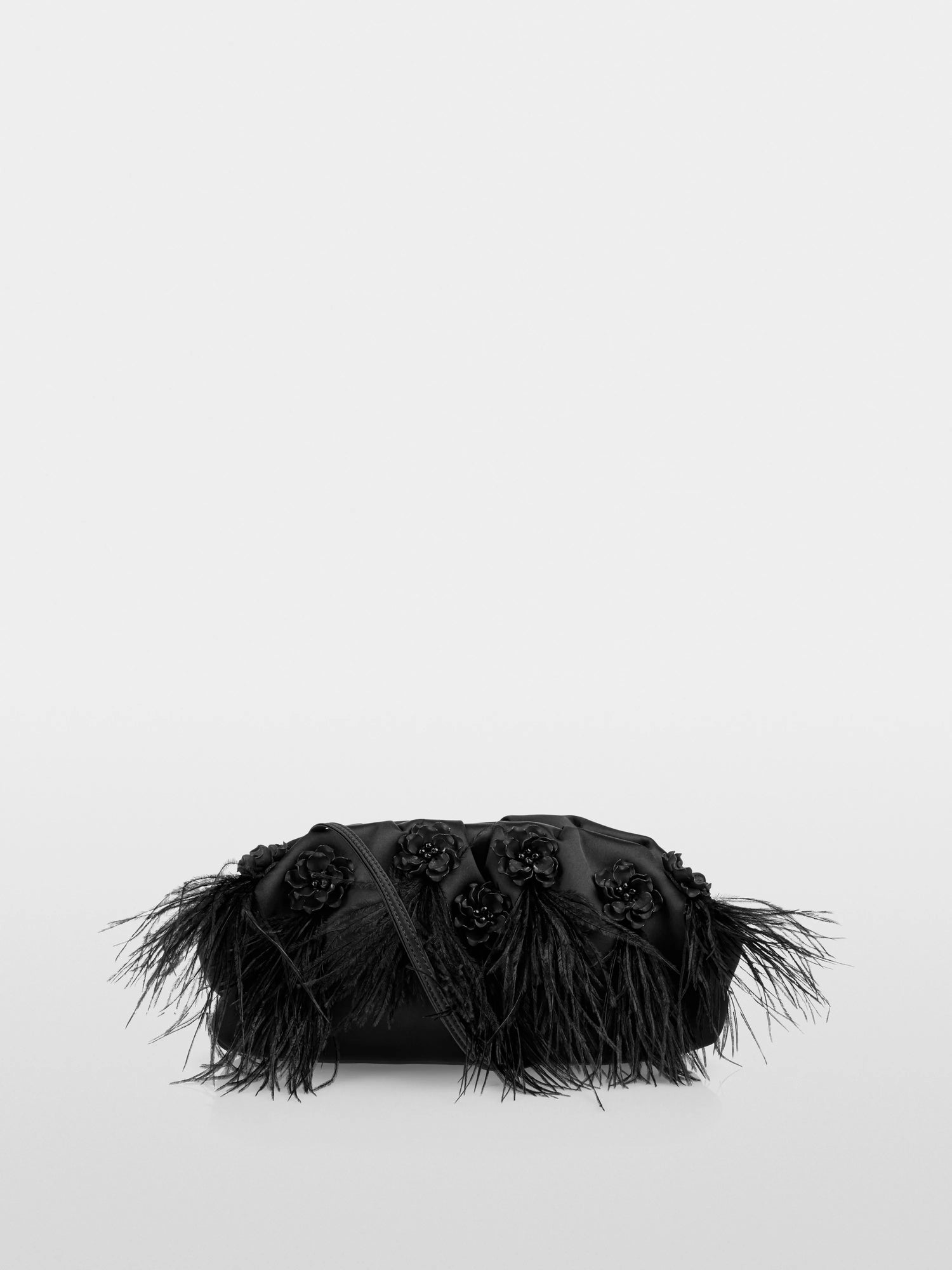 Marc Cain_Black_Elegant Clutch Bag with Feathers_ZG TL.01 Z06_900_01