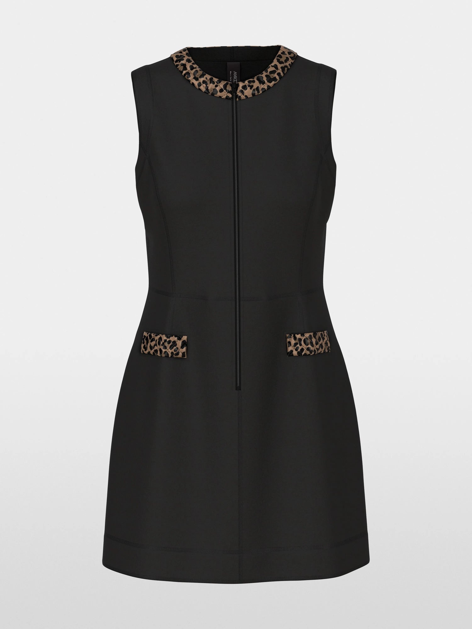 Marc Cain_Black_Knitted in Germany Sleeveless Dress_ZS 21.25 J30_900_06