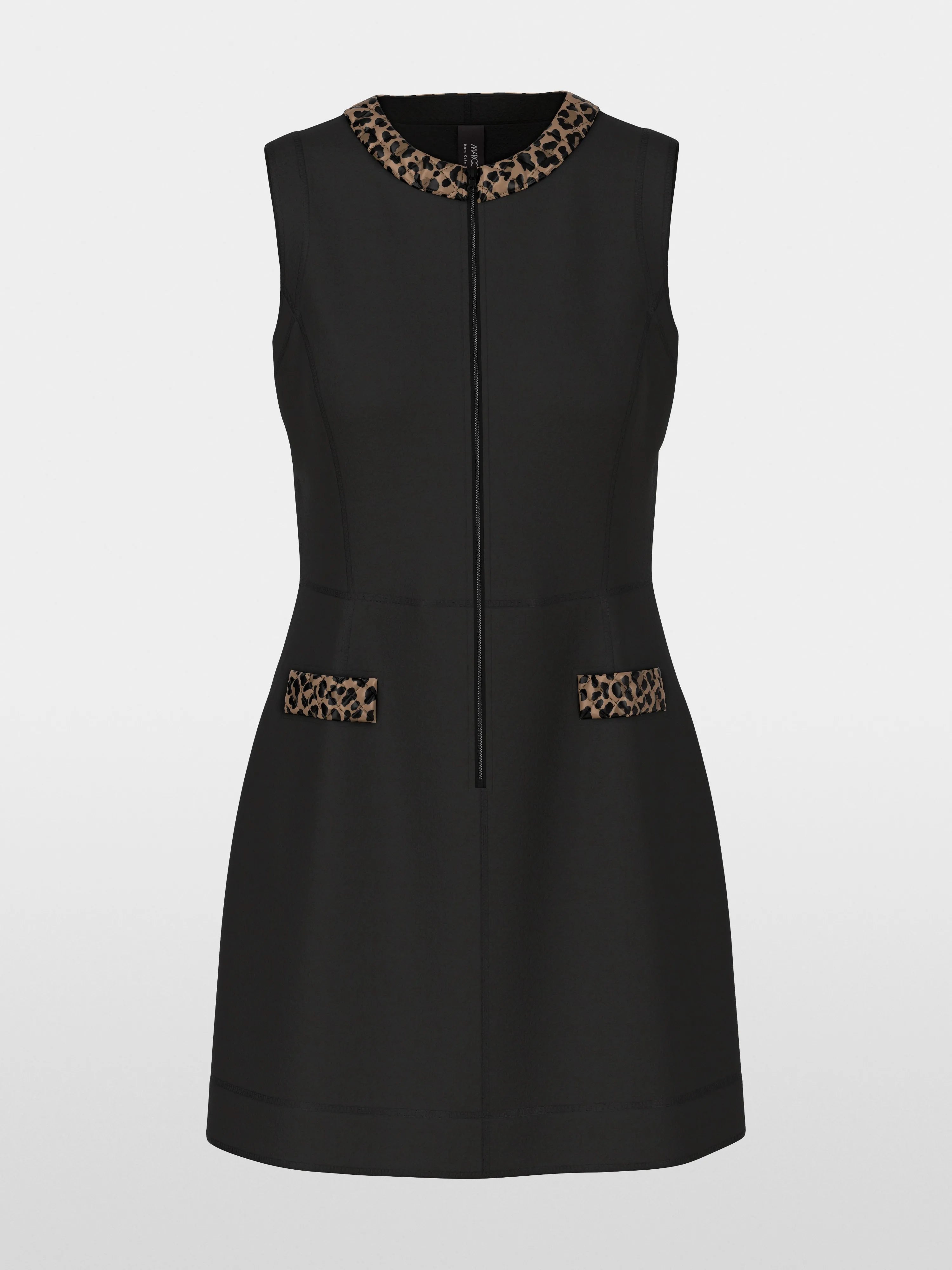 Marc Cain_Black_Knitted in Germany Sleeveless Dress_ZS 21.25 J30_900_06