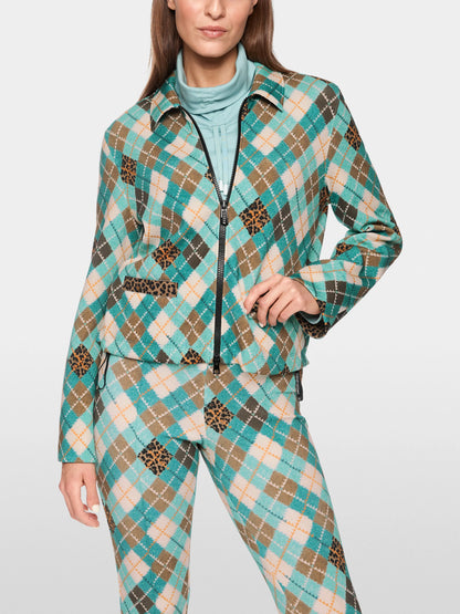 Marccain_Soft Teal_Scuba Jacket with Argyle and Leo Detail_ZS 31.16 J62_507_04