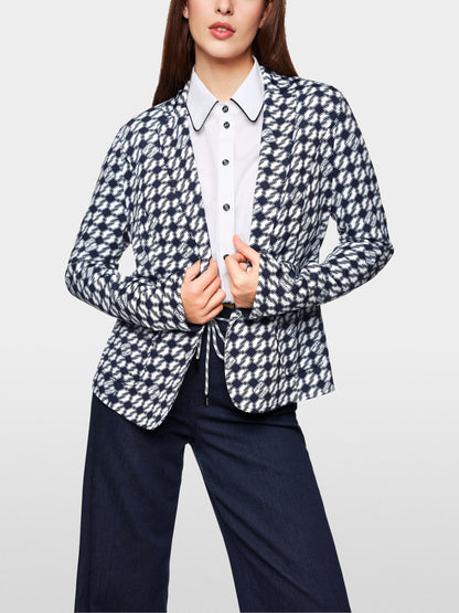 Marc Cain_Navy_Printed Blazer_ZS 34.08 J07_394_01