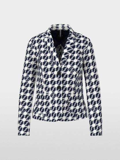 Marc Cain_Navy_Printed Blazer_ZS 34.08 J07_394_07