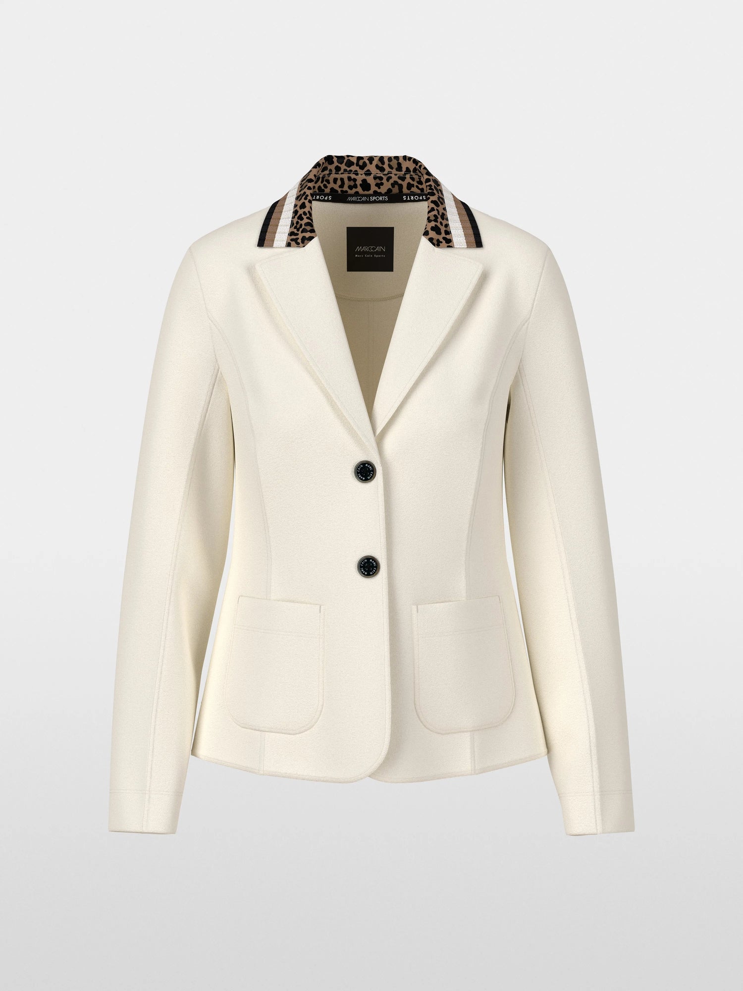 Marccain_Bright Ecru_Single-Breasted Blazer in Beaver_ZS 34.09 J09_112_07