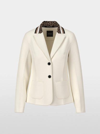 Marccain_Bright Ecru_Single-Breasted Blazer in Beaver_ZS 34.09 J09_112_07