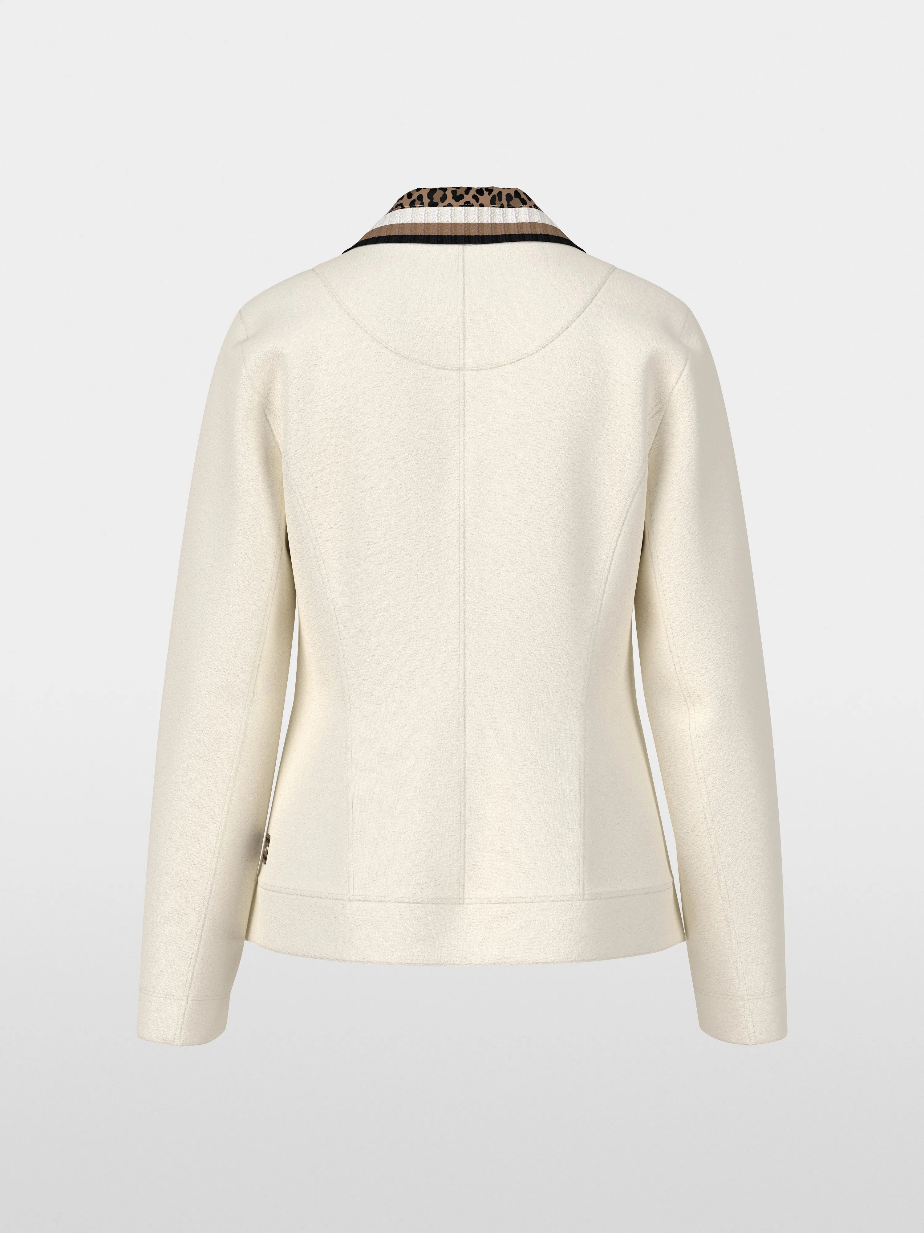 Marccain_Bright Ecru_Single-Breasted Blazer in Beaver_ZS 34.09 J09_112_08