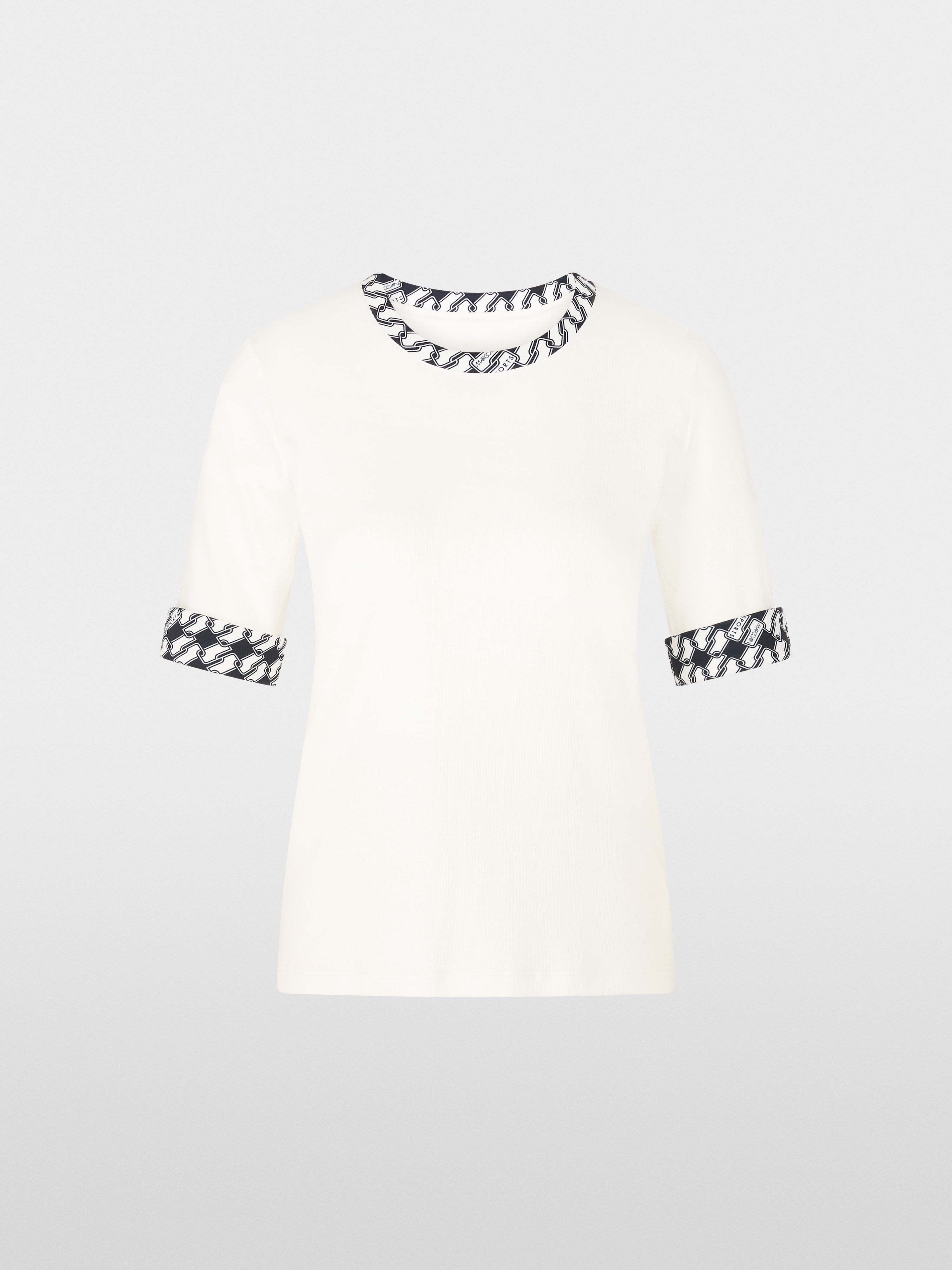 Marc Cain_Off-White_Jersey Shirt with Print Details_ZS 48.18 J55_110_06