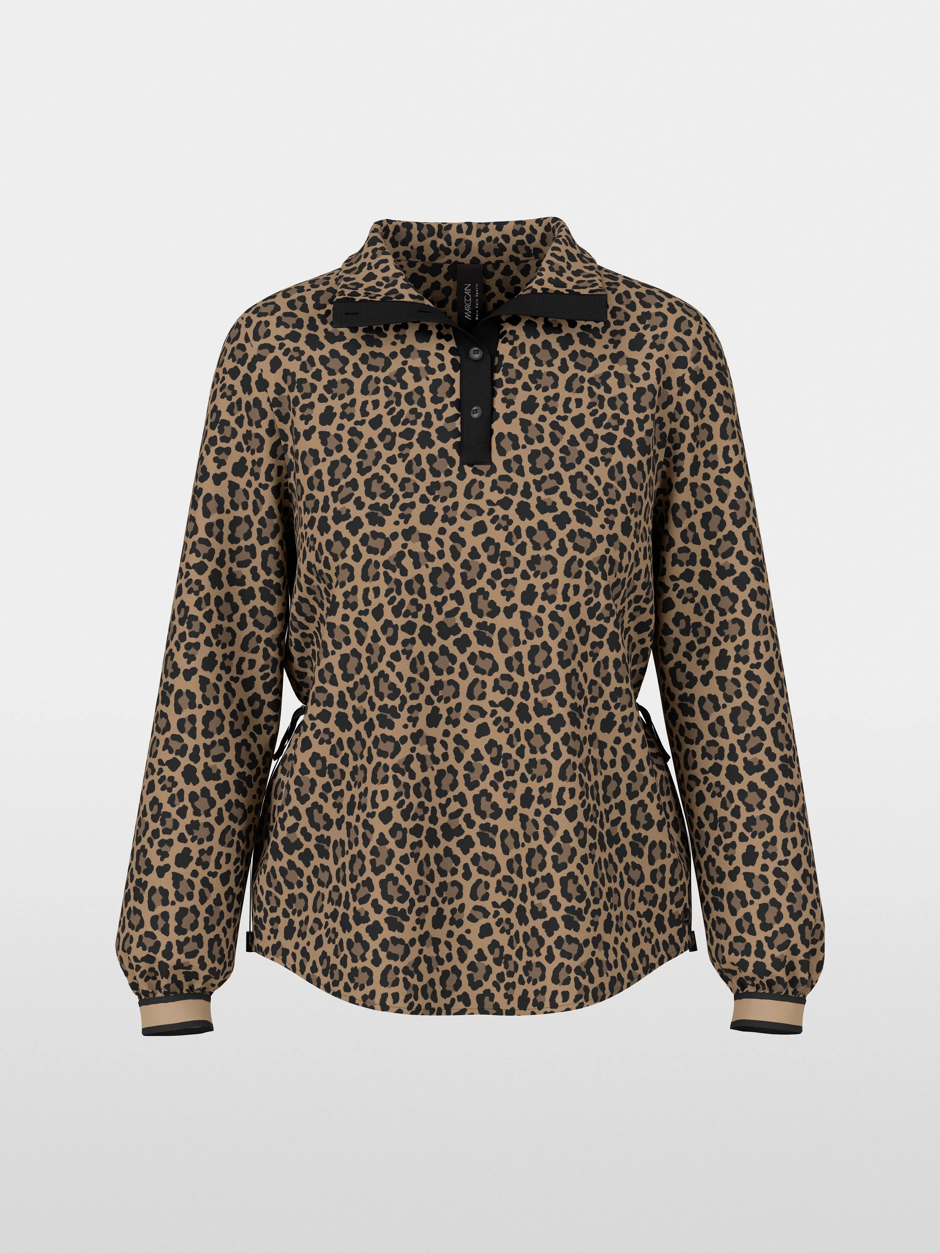 Marccain_Milk Coffee_Viscose Blouse with Leopard Print_ZS 51.17 W34_624_06