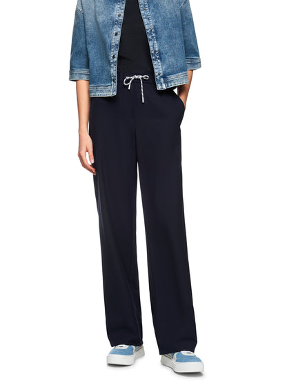 Marc Cain_Navy_WASHINGTON Pull-On Trousers_ZS 81.05 W02_394_05