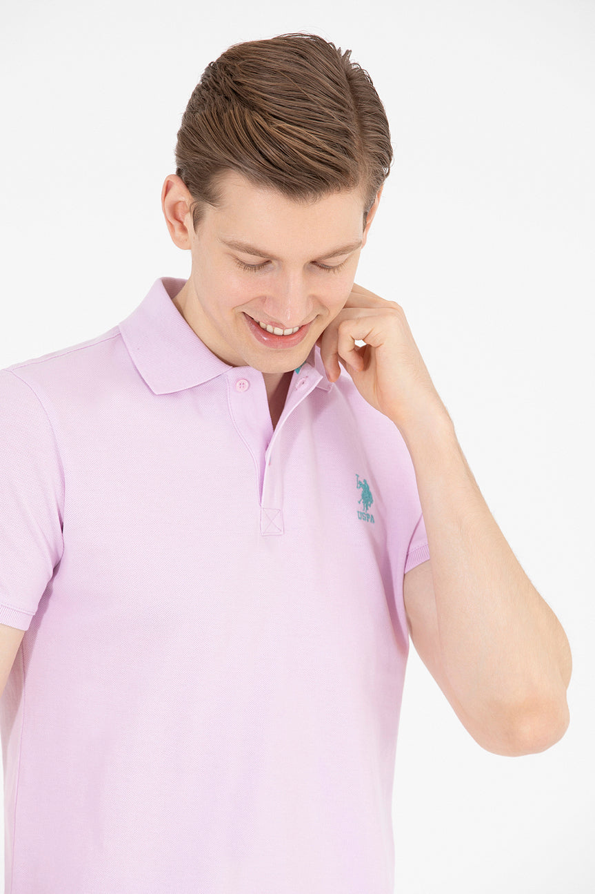 Beige Short Sleeve Polo Shirt