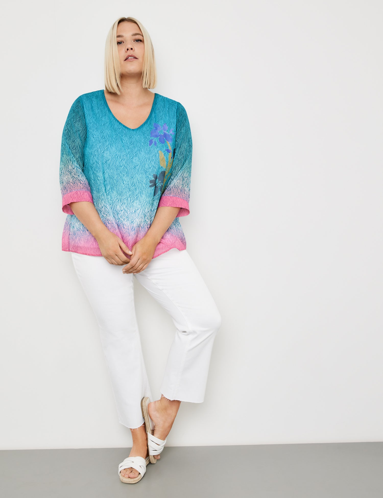 Blouse Top In A Layered Look