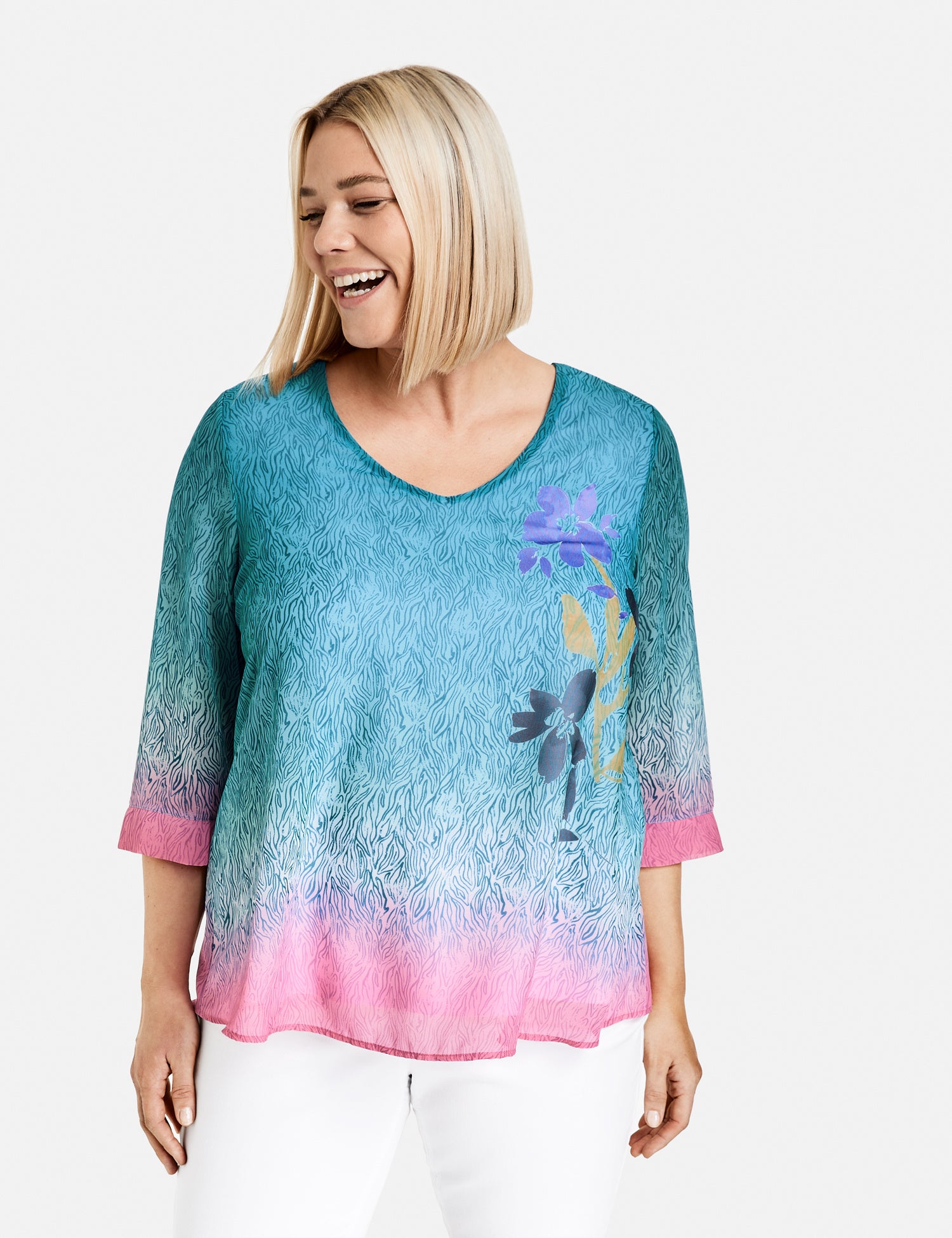 Blouse Top In A Layered Look