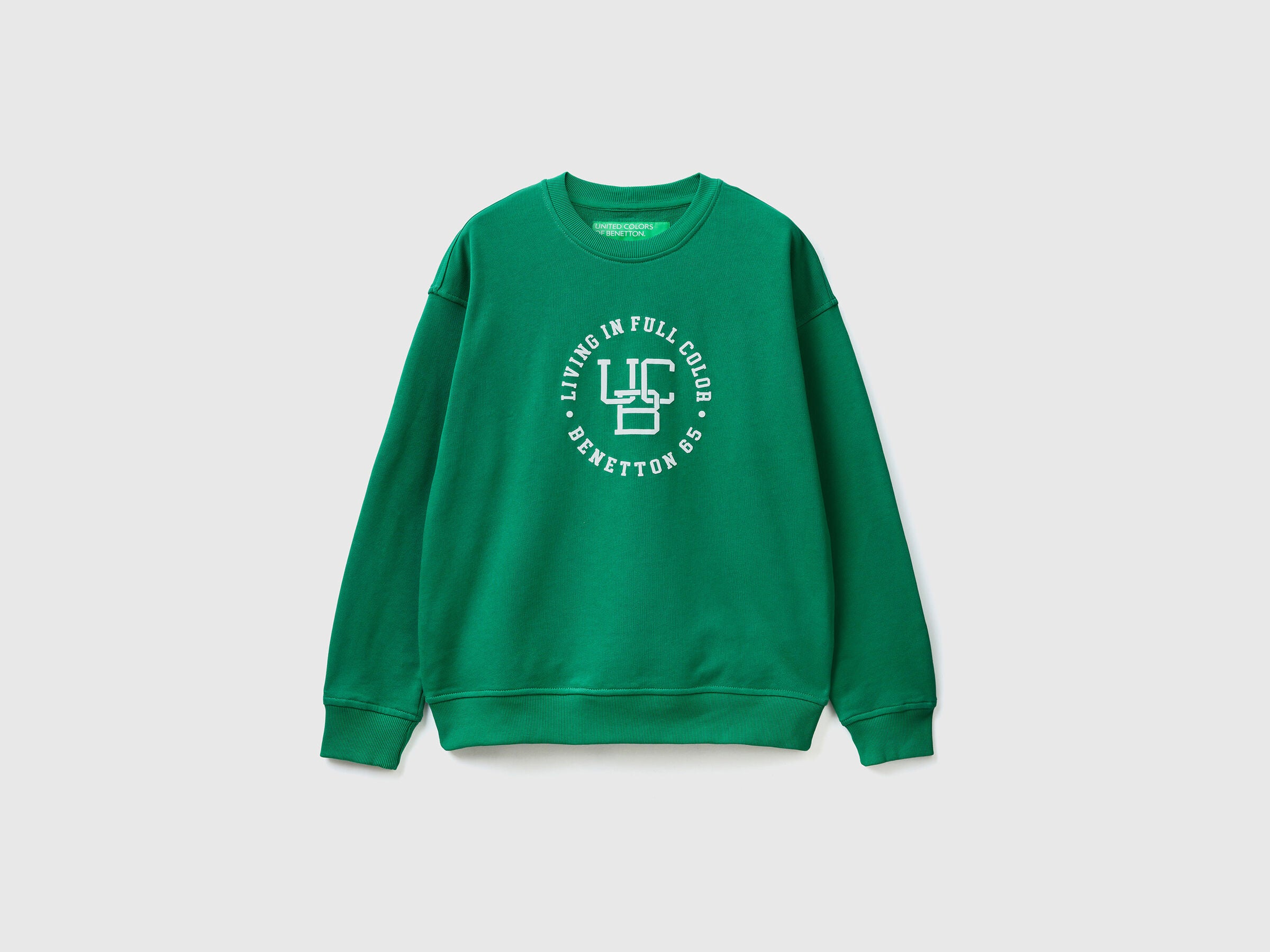 Crew Neck Sweatshirt With Logo Print - 04