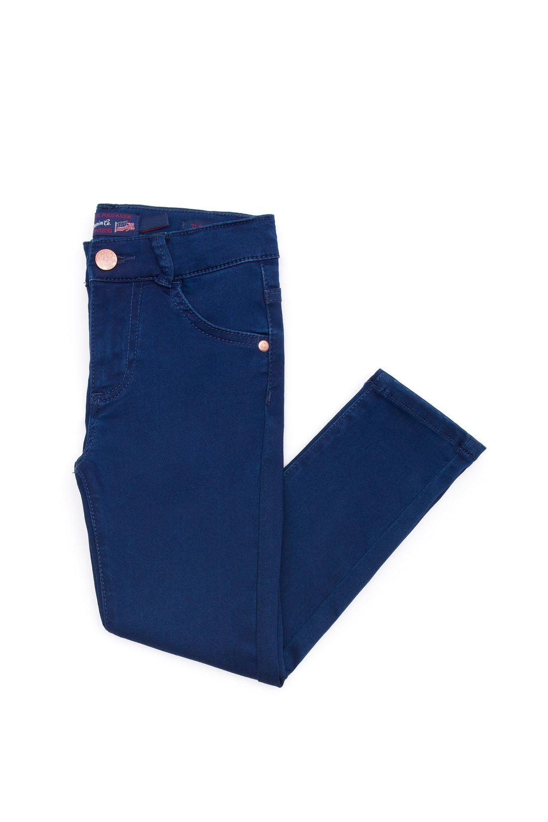 Girls Blue Denim Pants - 01