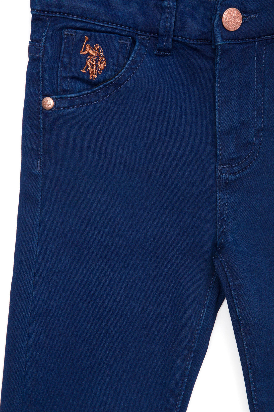 Girls Blue Denim Pants - 02