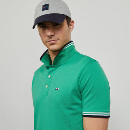 Green Polo With Contrasting Trims - 05