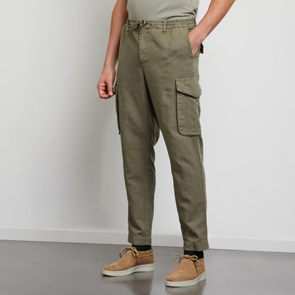 Khaki Cargo Trousers - 02