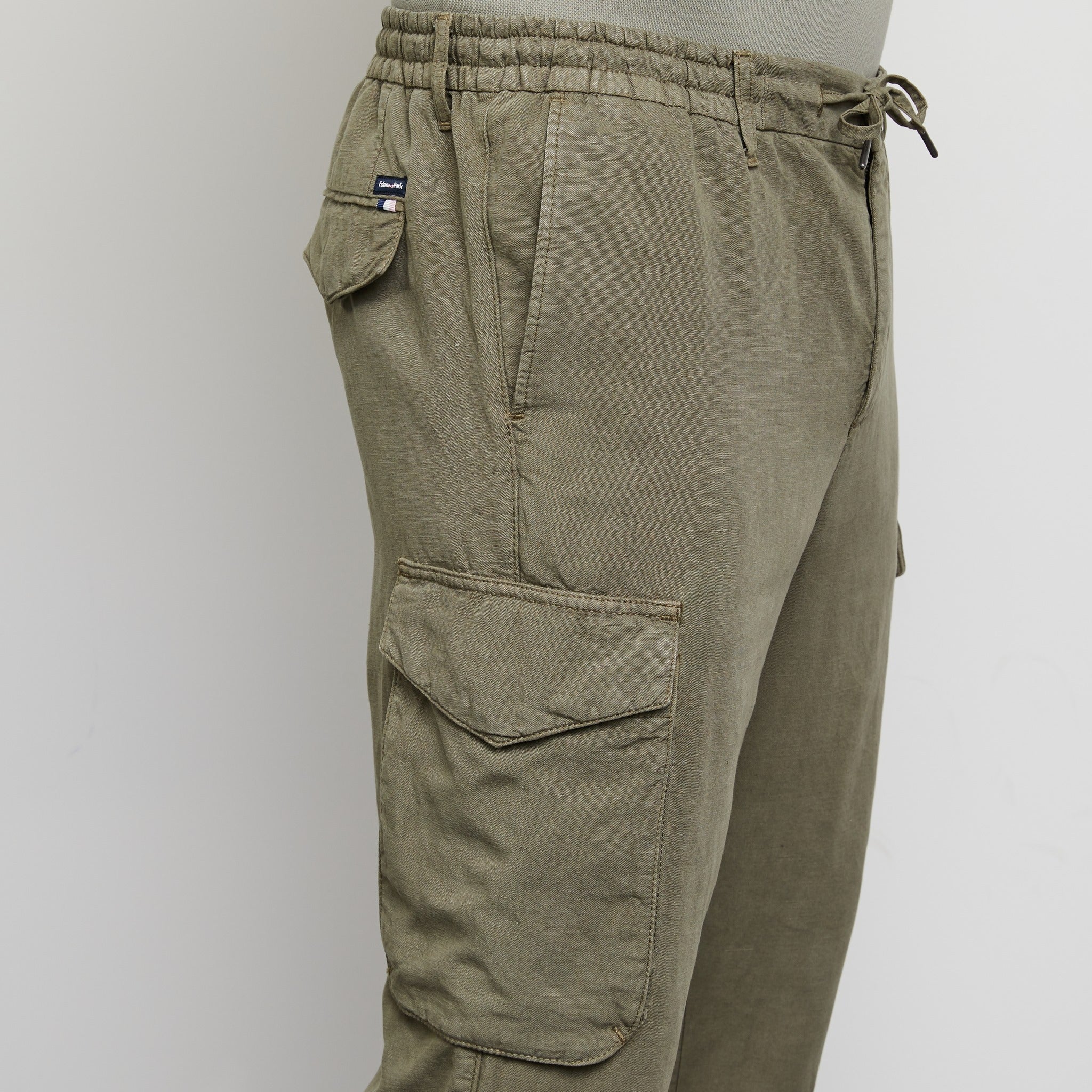 Khaki Cargo Trousers - 04