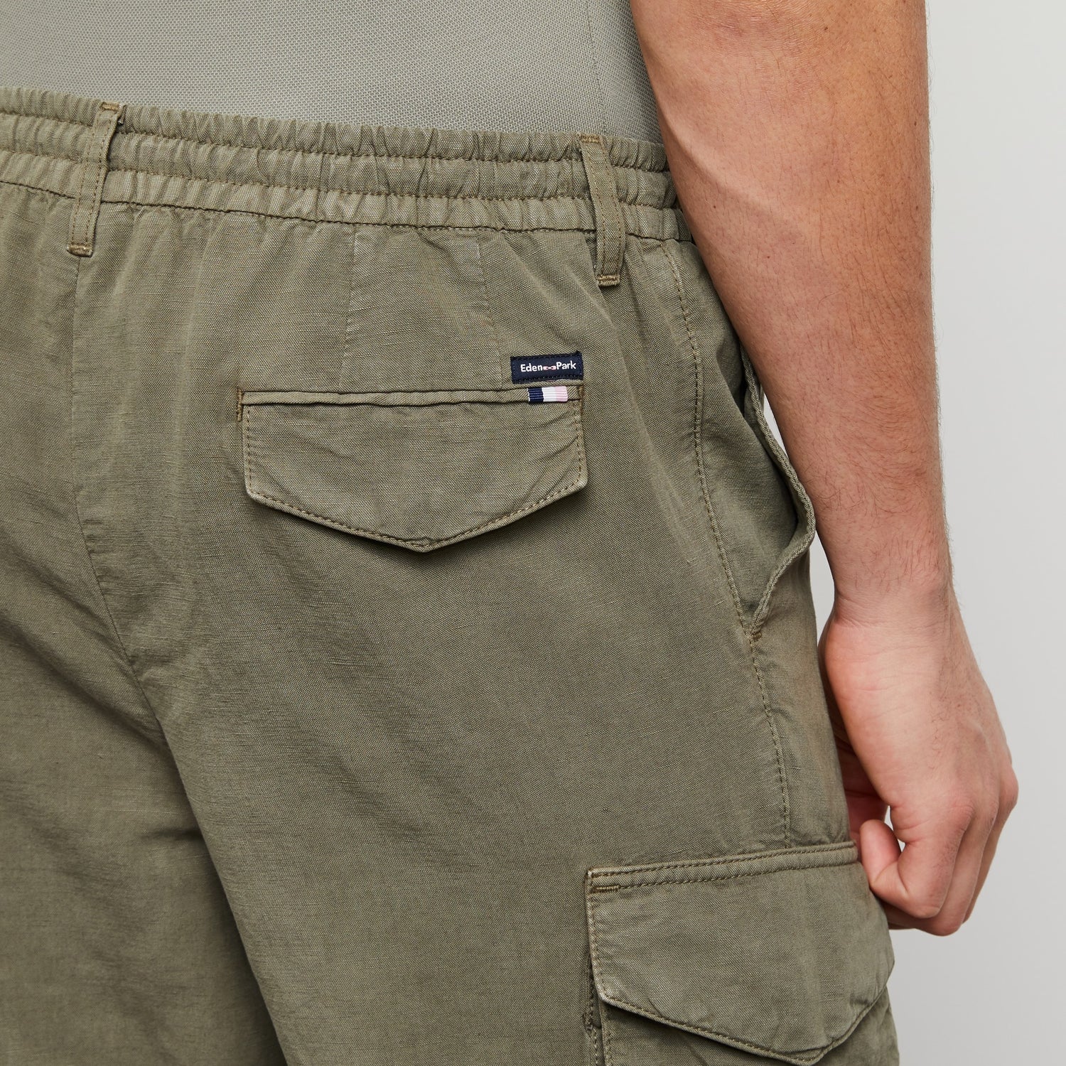 Khaki Cargo Trousers - 05