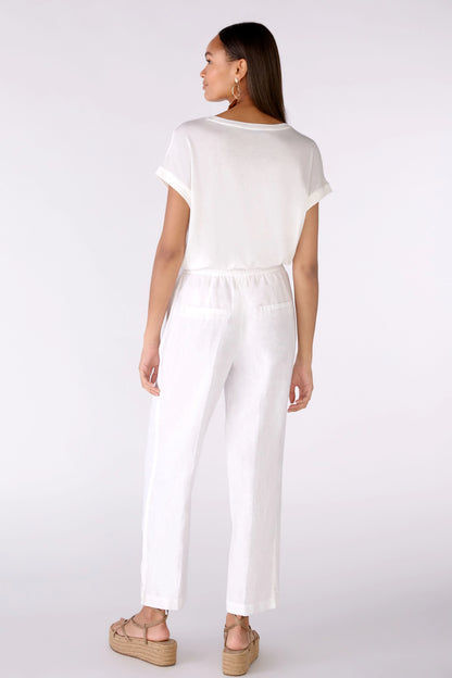 Linen Pants Cropped Length