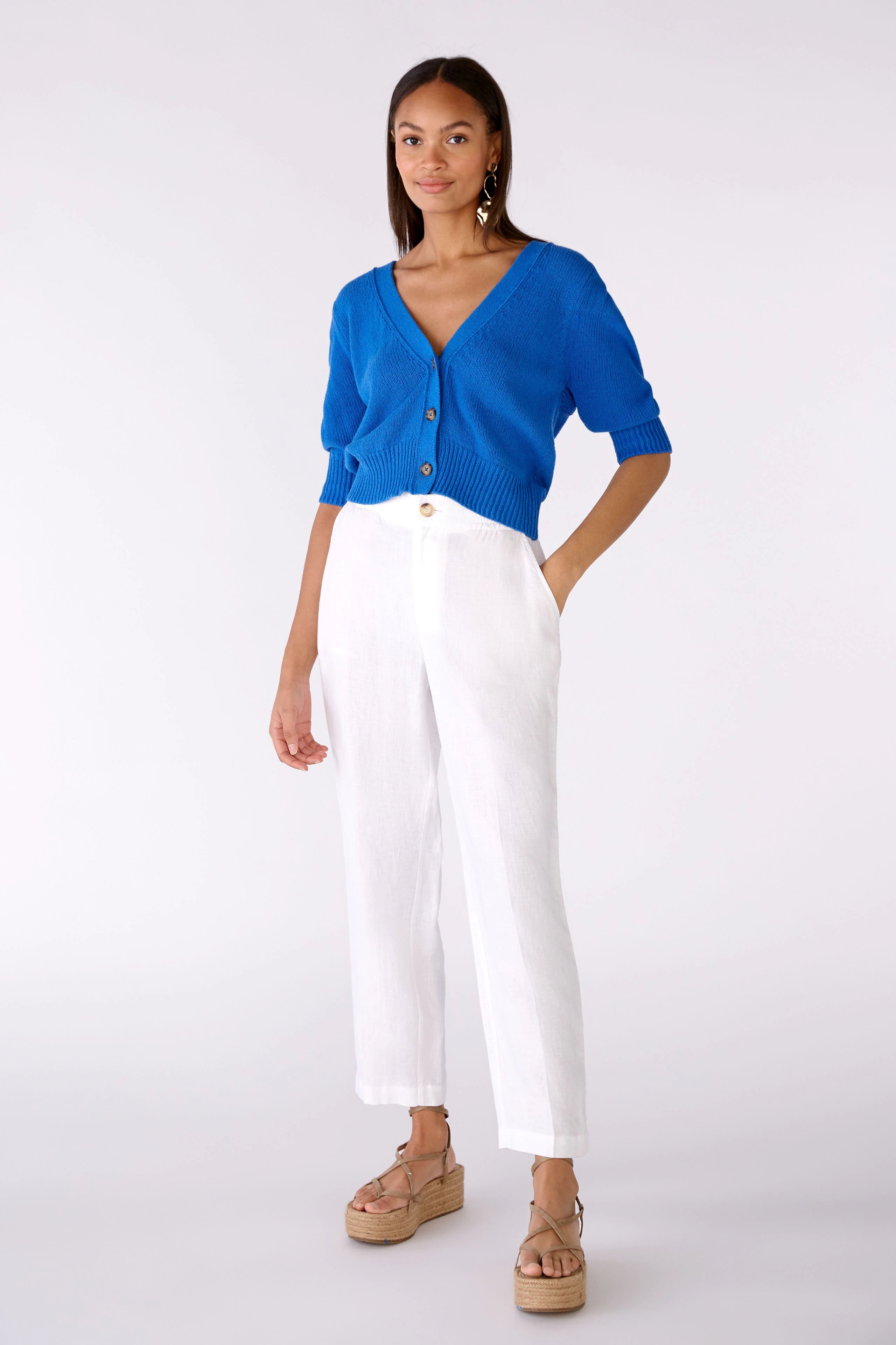 Linen Pants Cropped Length