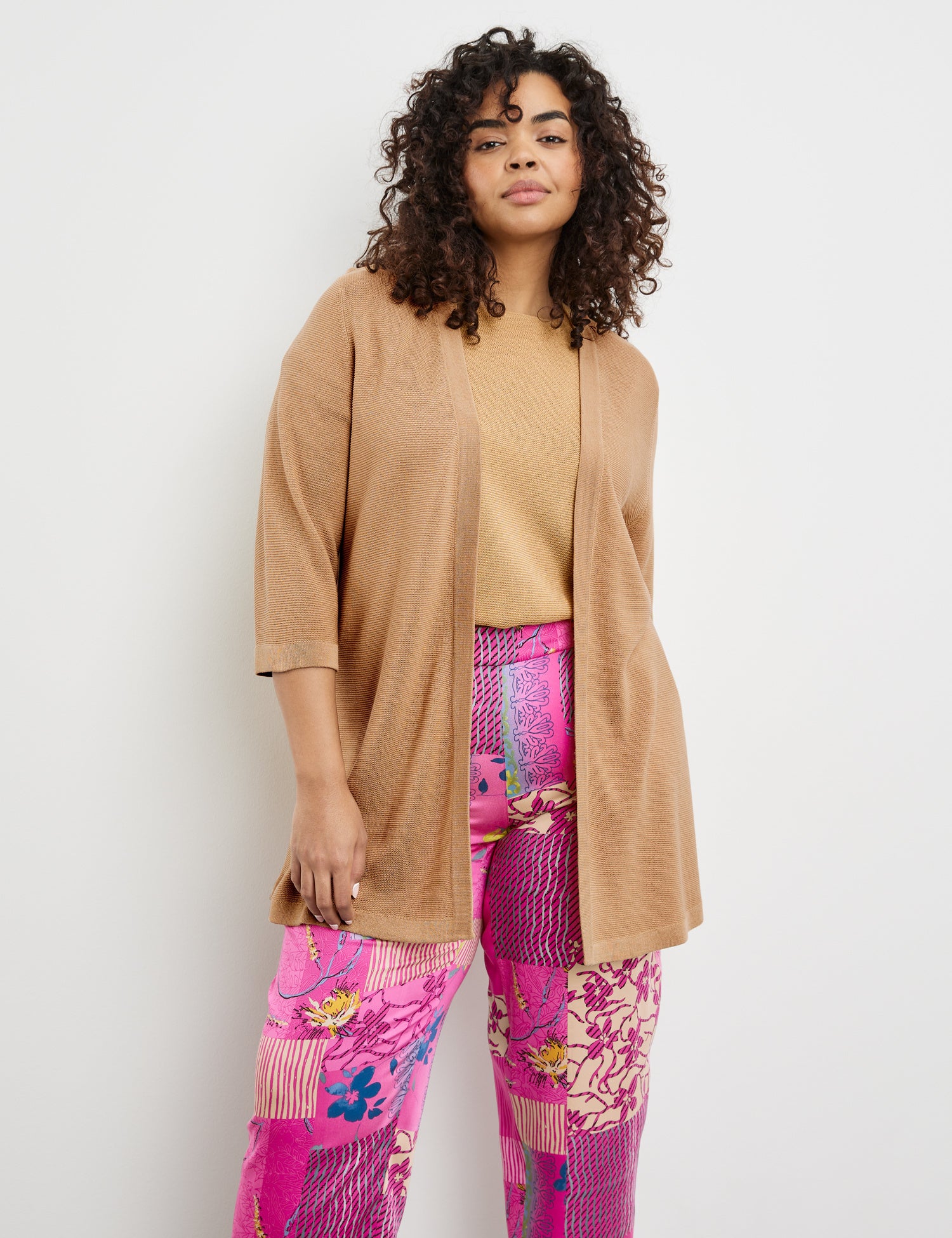 Long Cardigan With Mid-Length Sleeves