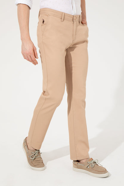 Regular Fit Sand Chinos