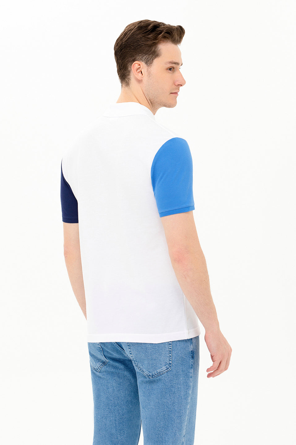 Multi-Color Short Sleeve Polo Shirt